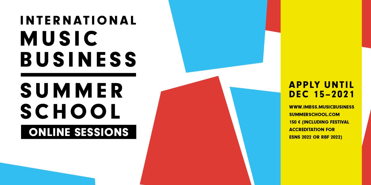 New European training programmes for International Music Publishing and Live Entertainment: International Music Business Summer School offers qualification and networking opportunities for European music business professionals