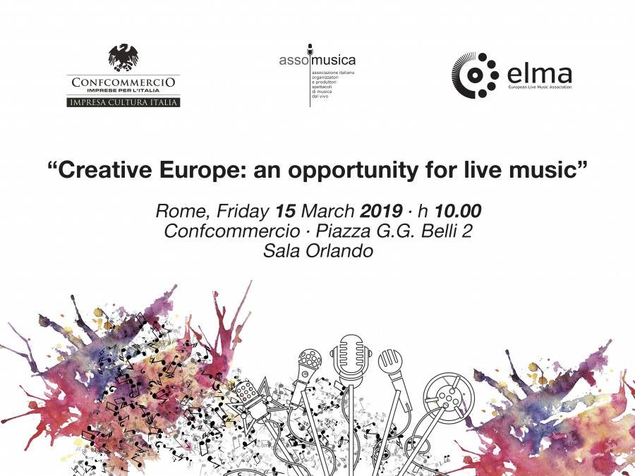 Programme - Conference &quot;Creative Europe: an opportunity for live music&quot; - Rome, 15 March 2019