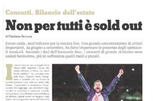 Non per tutti è sold out. Concerti, bilancio dell&#039;estate