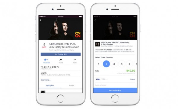 Presto Facebook venderà anche i biglietti dei concerti