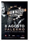 Gigi D&#039;ALESSIO l&#039;8 agosto al Teatro di Verdura di Palermo